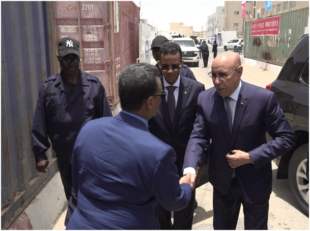 Le Président de la République visite le Port Autonome de Nouadhibou